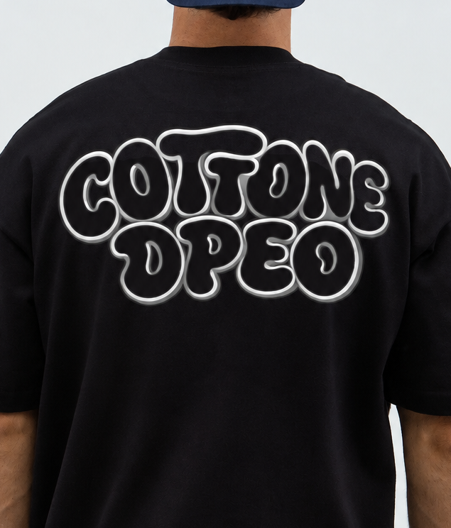 Over Cottone Grafite - Preta
